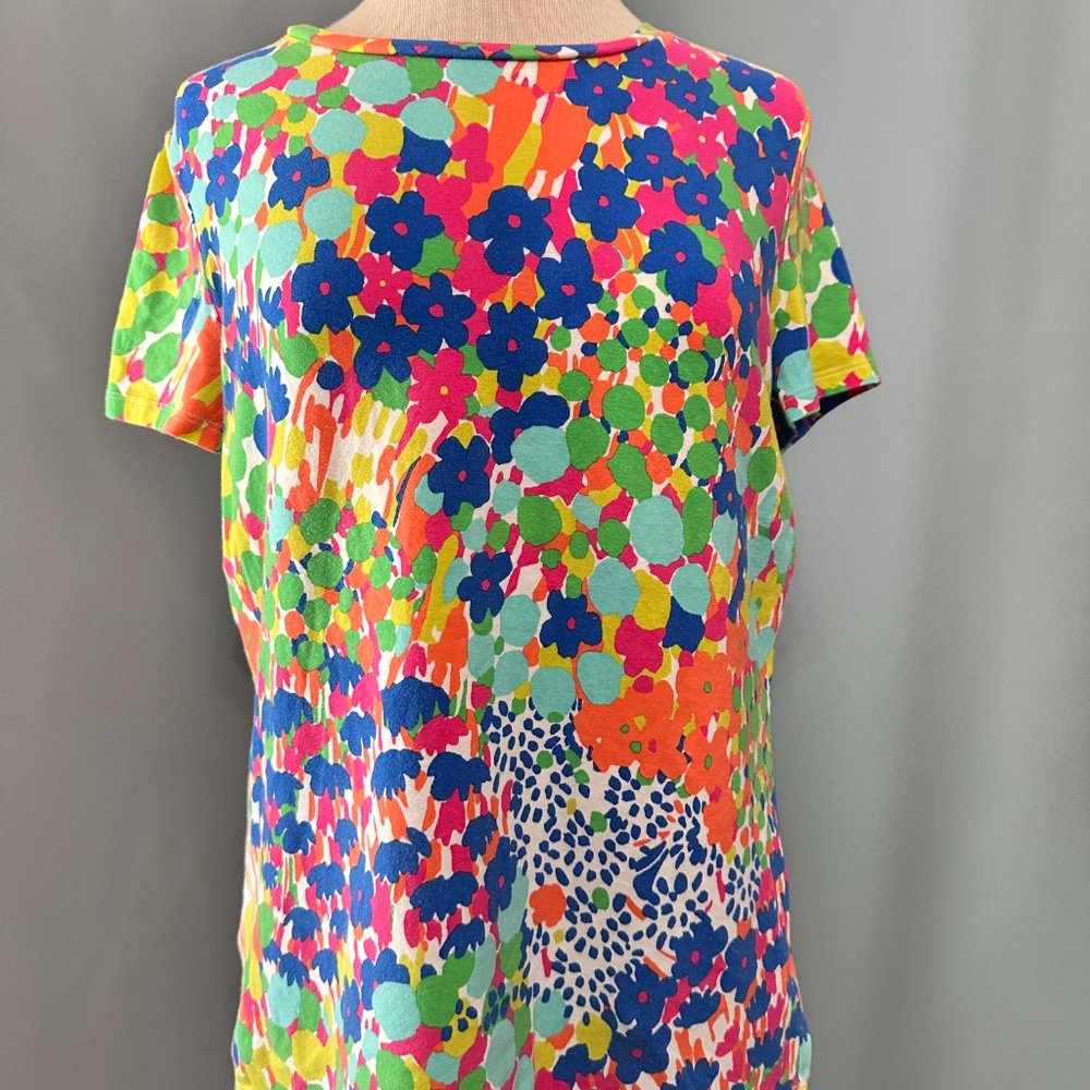 Talbots Floral Cotton Tee